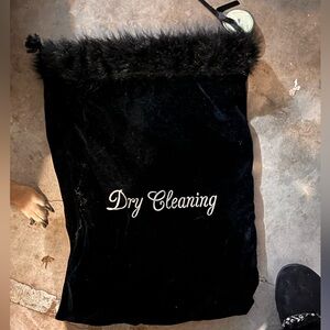 Two's Company Black Dry Cleaning Bag
